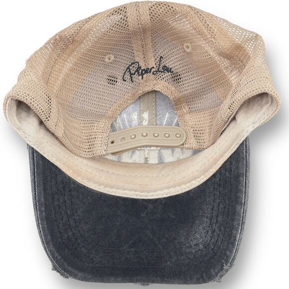 I'll Bring The Wine Distressed Mesh Back Trucker Baseball Cap Hat Piper Lou O/S - Picture 4 of 6